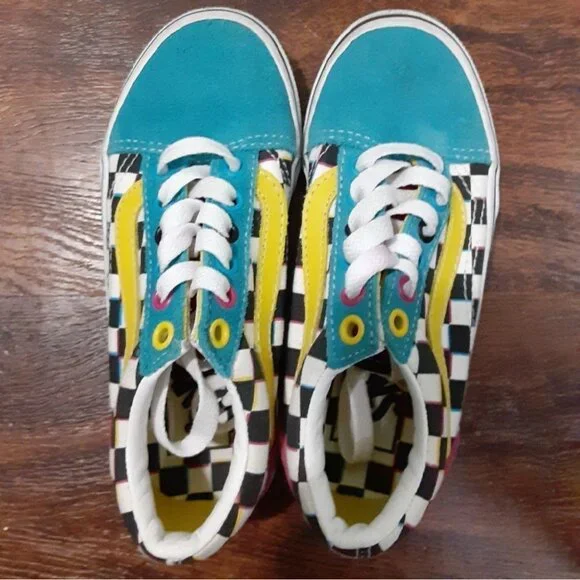 Vans Old Skool Crazy Check Rare Journeys Exclusive Kids 6.5 - Picture 6 of 7